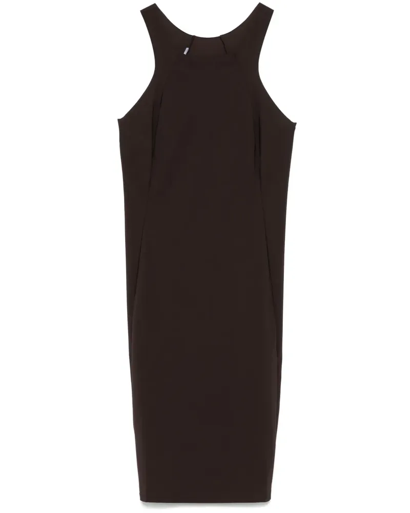 Patrizia Pepe Minikleid mit Racerback - Braun Braun