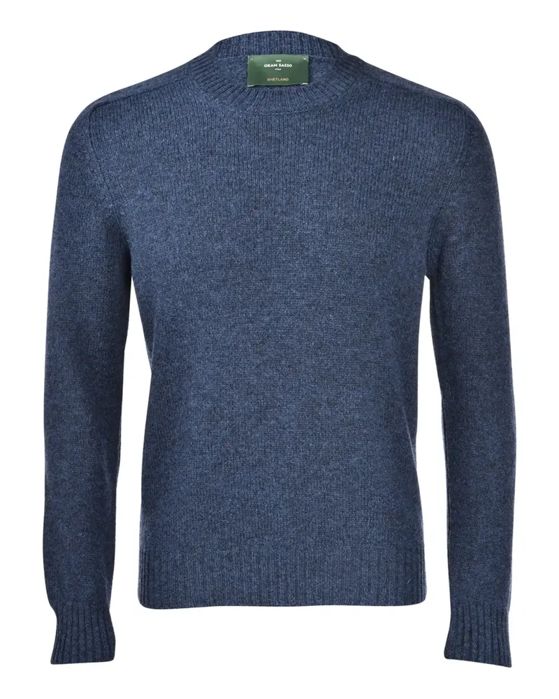 Gran Sasso Pullover mit rundem Ausschnitt - Blau Blau