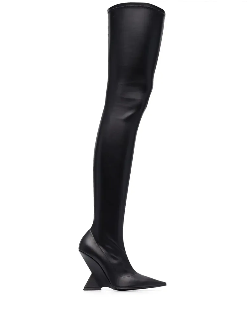 ATTICO Cheope Overknee-Stiefel 105mm - Schwarz Schwarz