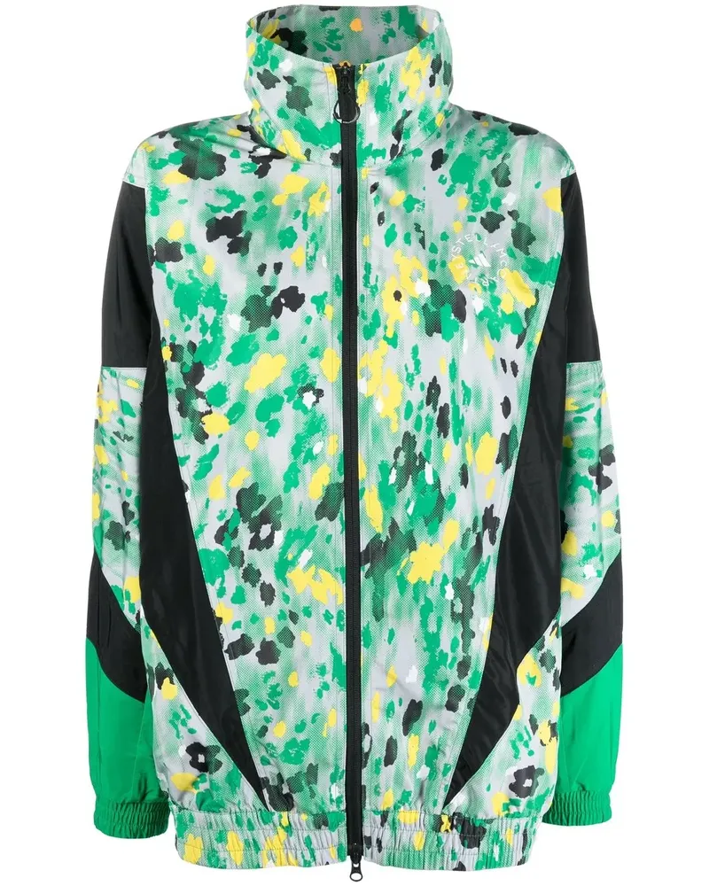adidas Sportjacke mit Print - Grün Grün