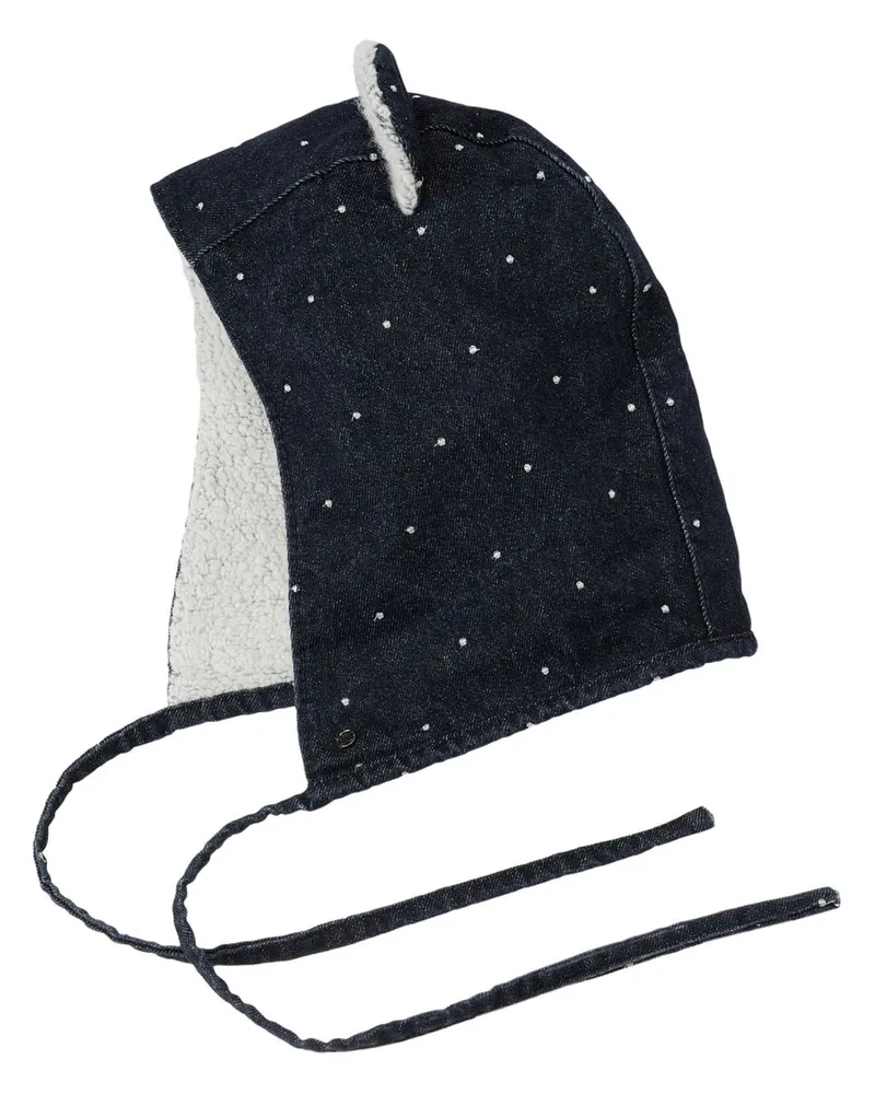 Maison Michel Lara Jeans-Kapuze mit Ohren - Blau Blau