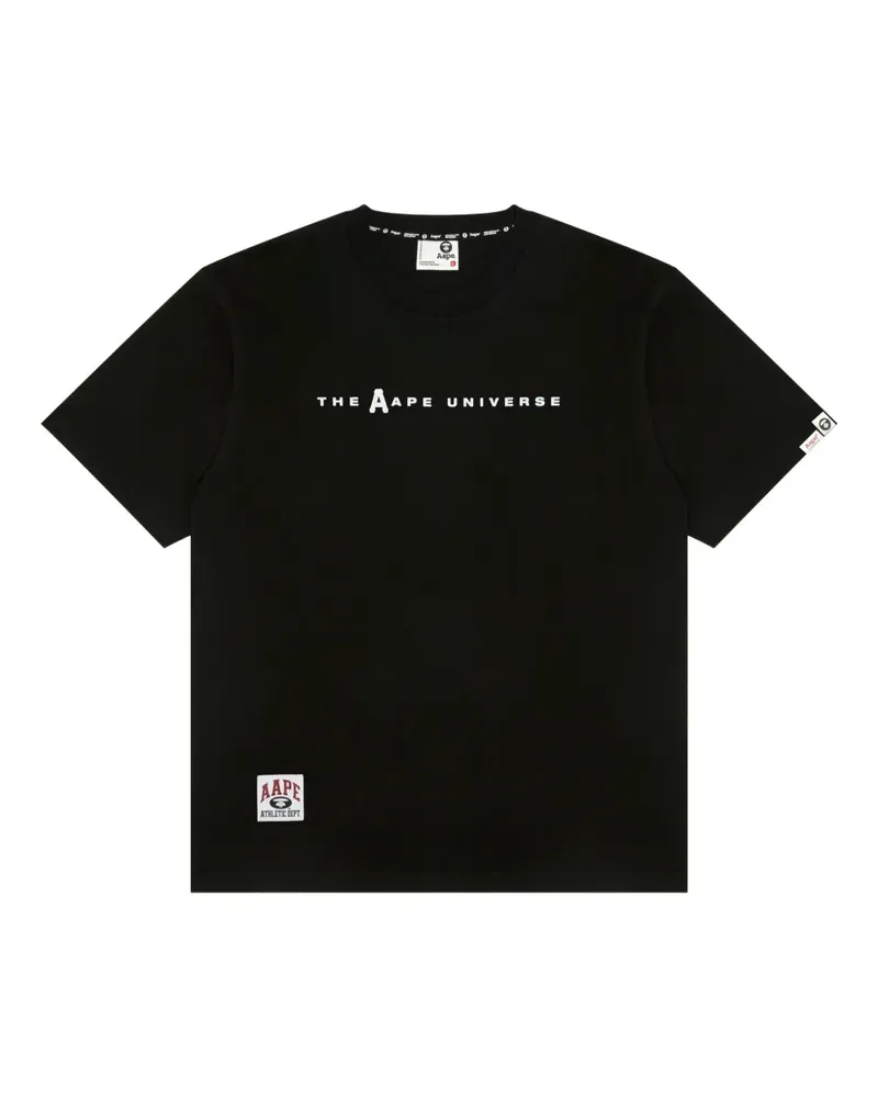 BAPE T-Shirt mit Logo - Schwarz Schwarz