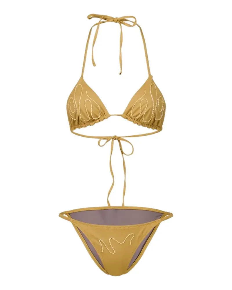 Paloma Wool Sharpie embellished bikini set - Gelb Gelb