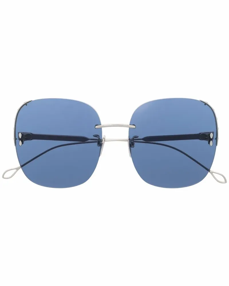 Isabel Marant Sonnenbrille mit Oversized-Gestell - Silber Silber