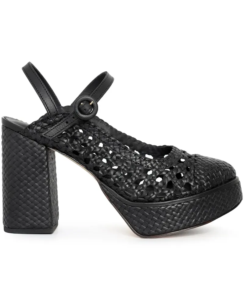 Sarah Chofakian Frame Pumps 90mm - Schwarz Schwarz