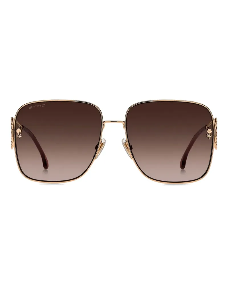 Etro Paisley Sonnenbrille - Gold Gold