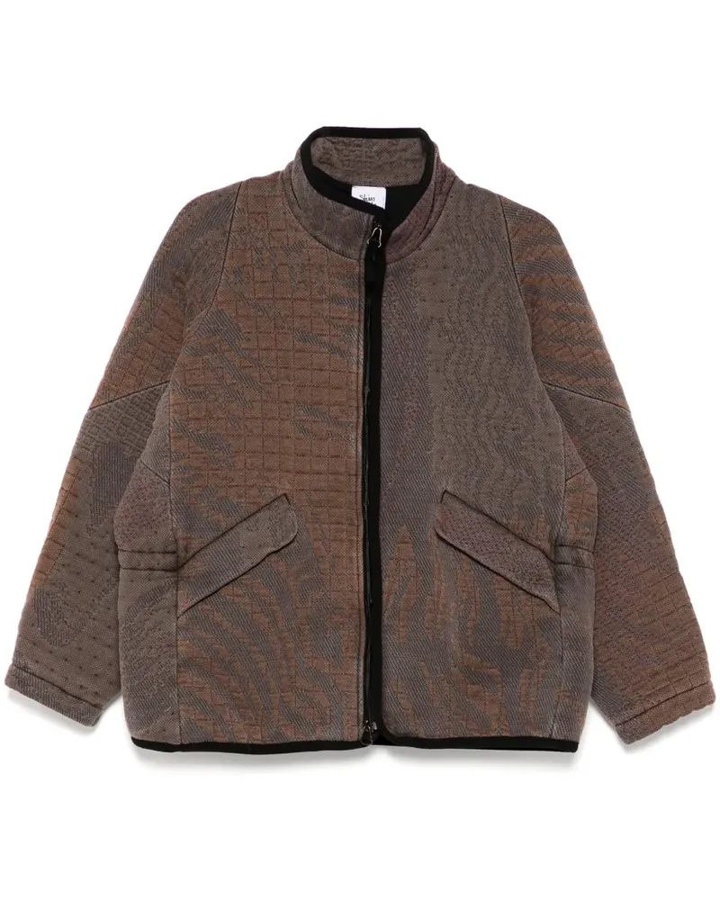 Stain Shade Gefütterte Jacke mit Reißverschluss - Braun Braun