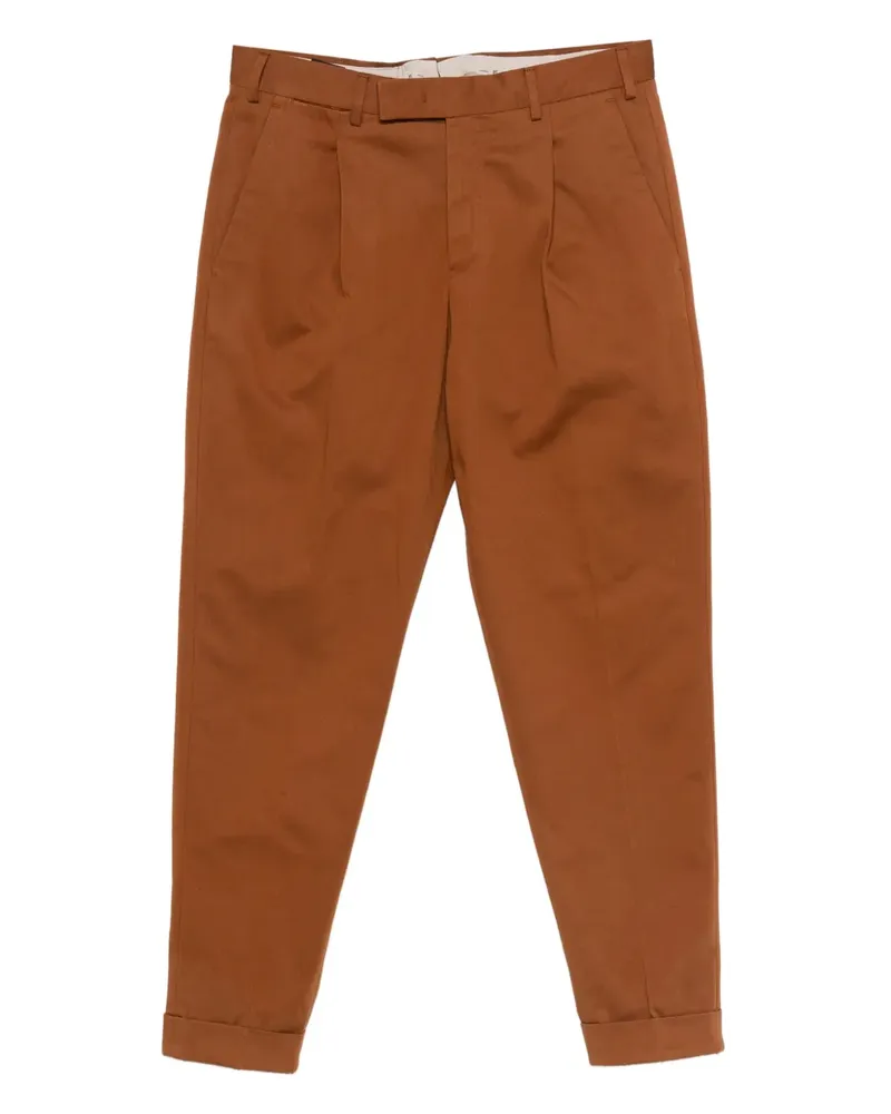 PT TORINO pleated trousers - Braun Braun