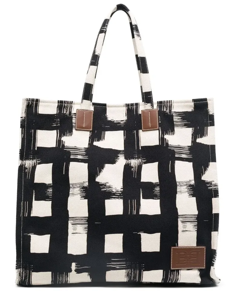 Bally Handtasche mit Check - Nude Nude