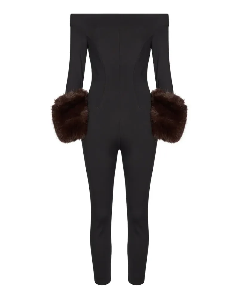 ANDAMANE Amelia off-the-shoulder jumpsuit - Schwarz Schwarz