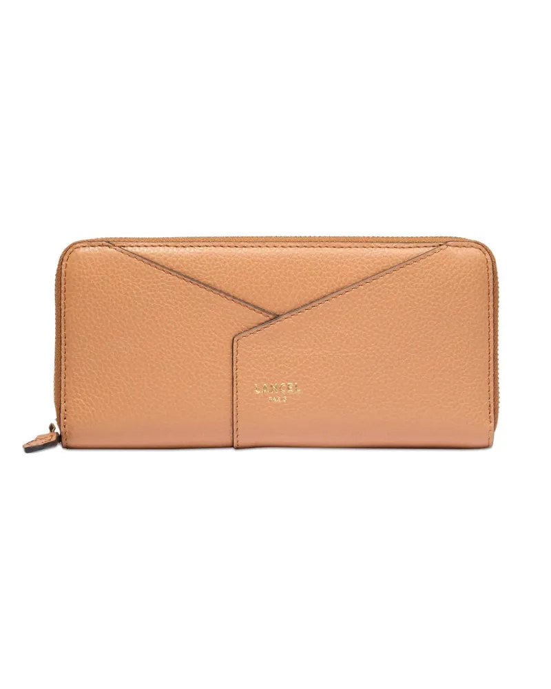 Lancel Enveloppe Portemonnaie mit langem Reißverschluss - Braun Braun