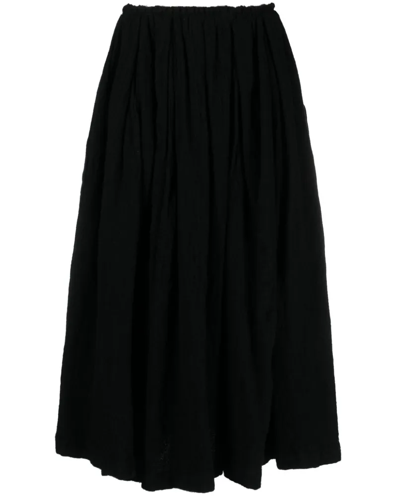 Comme des Garçons Rock mit Falten - 1 BLACK 1