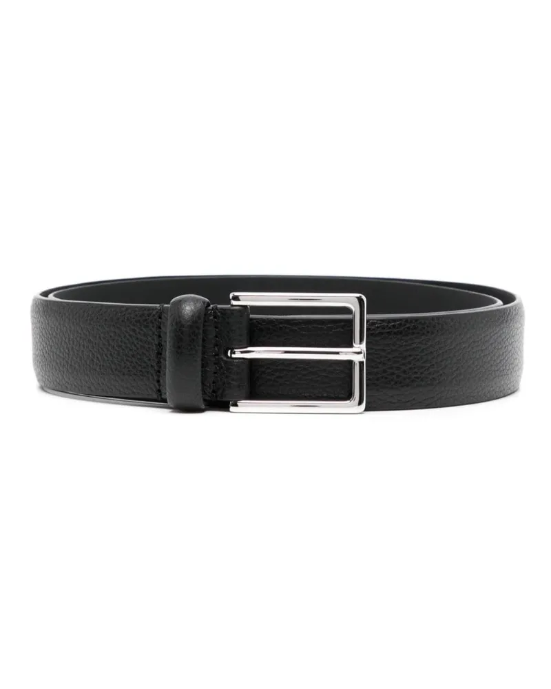 Anderson's Gürtel aus Leder - Schwarz Schwarz
