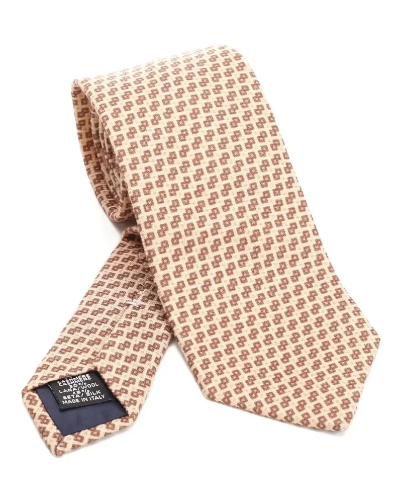 Al Duca D’Aosta 1902 geometric-pattern tie - Nude Nude