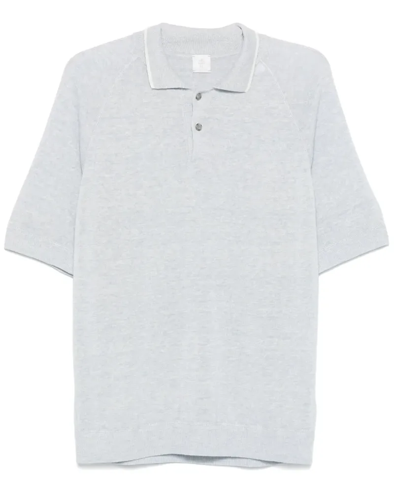 Eleventy Meliertes Poloshirt - Blau Blau