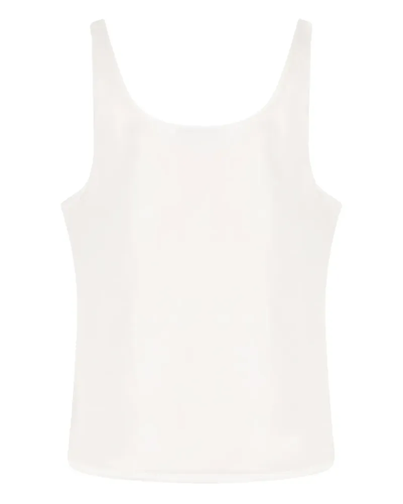 Prada Oberteil mit Triangel-Logo - Weiß Weiß