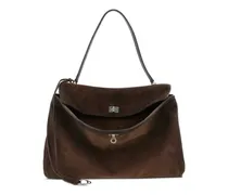 Großer Rodeo Tote Bag aus Wildleder - Braun