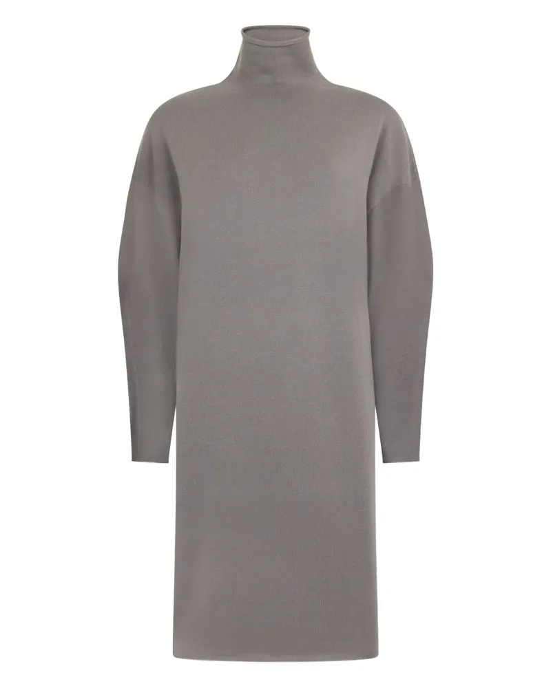 Malo high-neck dress - Grau Grau