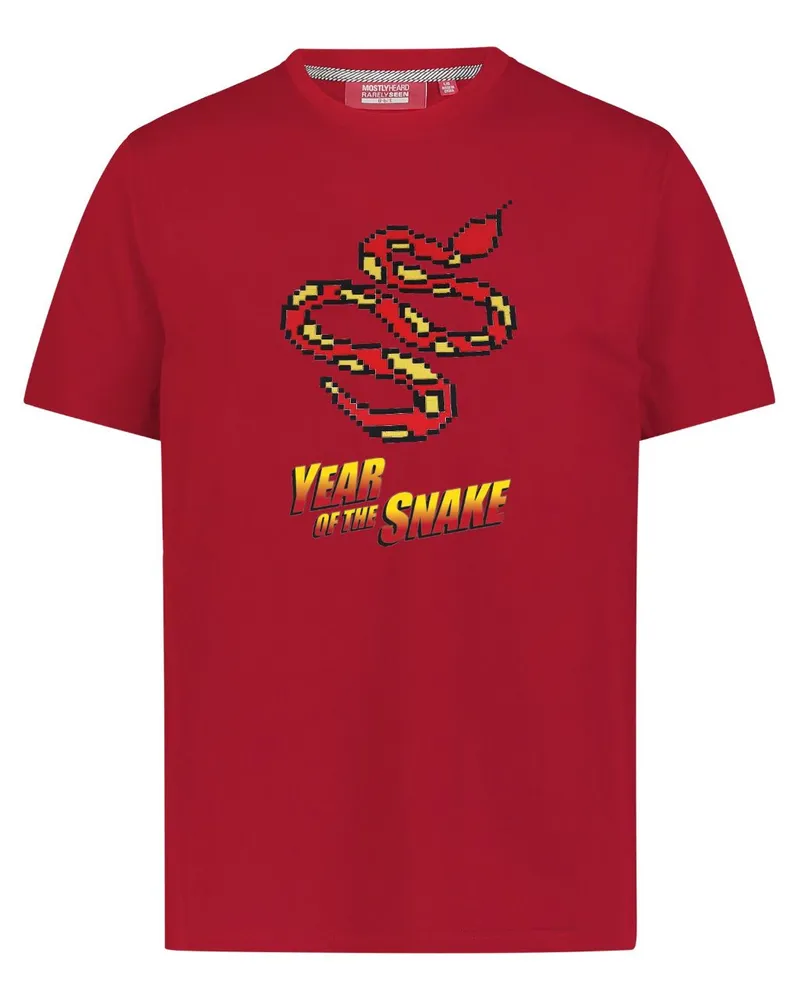 Mostly Heard Rarely Seen Year of the Snake T-Shirt - Rot Rot