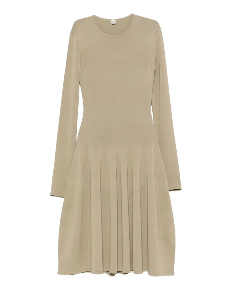Totême Skulpturales Midikleid - Grün Grün