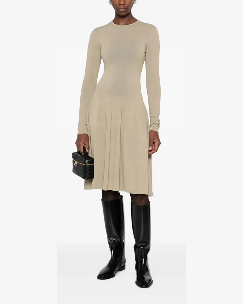 Totême Skulpturales Midikleid - Grün Grün