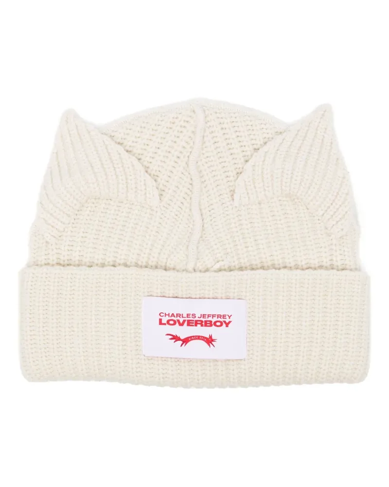 Charles Jeffrey Loverboy Chunky Beanie mit Ohren - Nude Nude