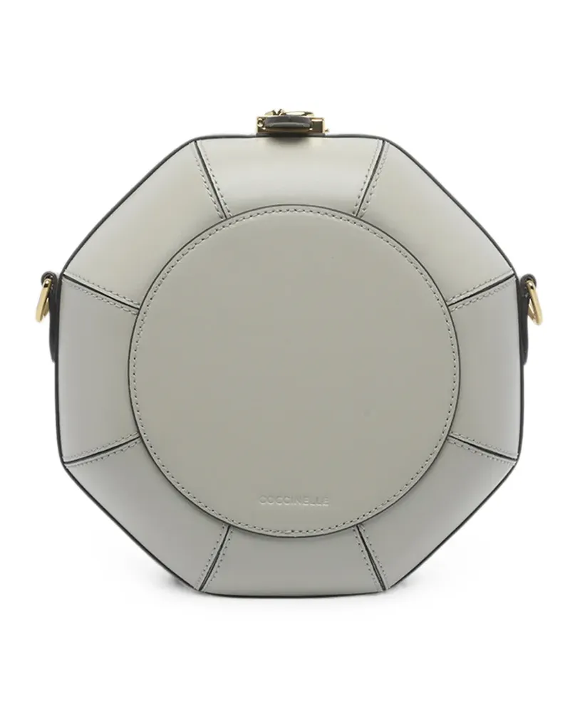 Coccinelle Eucalipto Schultertasche mit Push-Lock - Grau Grau