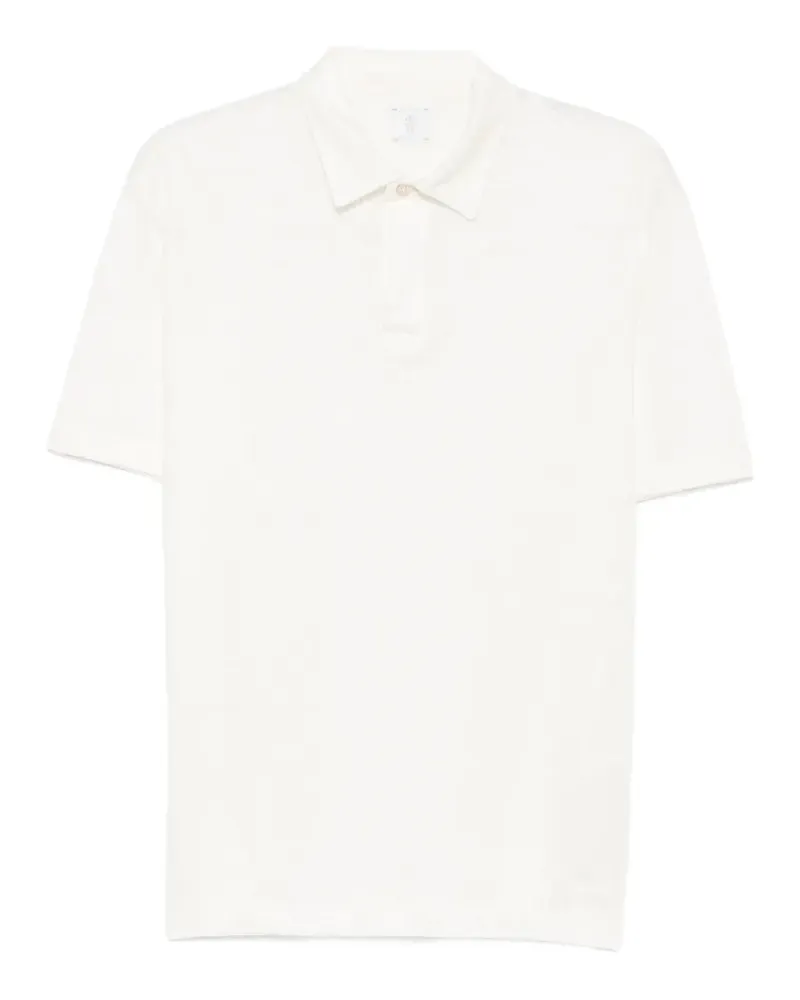 Eleventy Poloshirt mit kurzen Ärmeln - Weiß Weiß