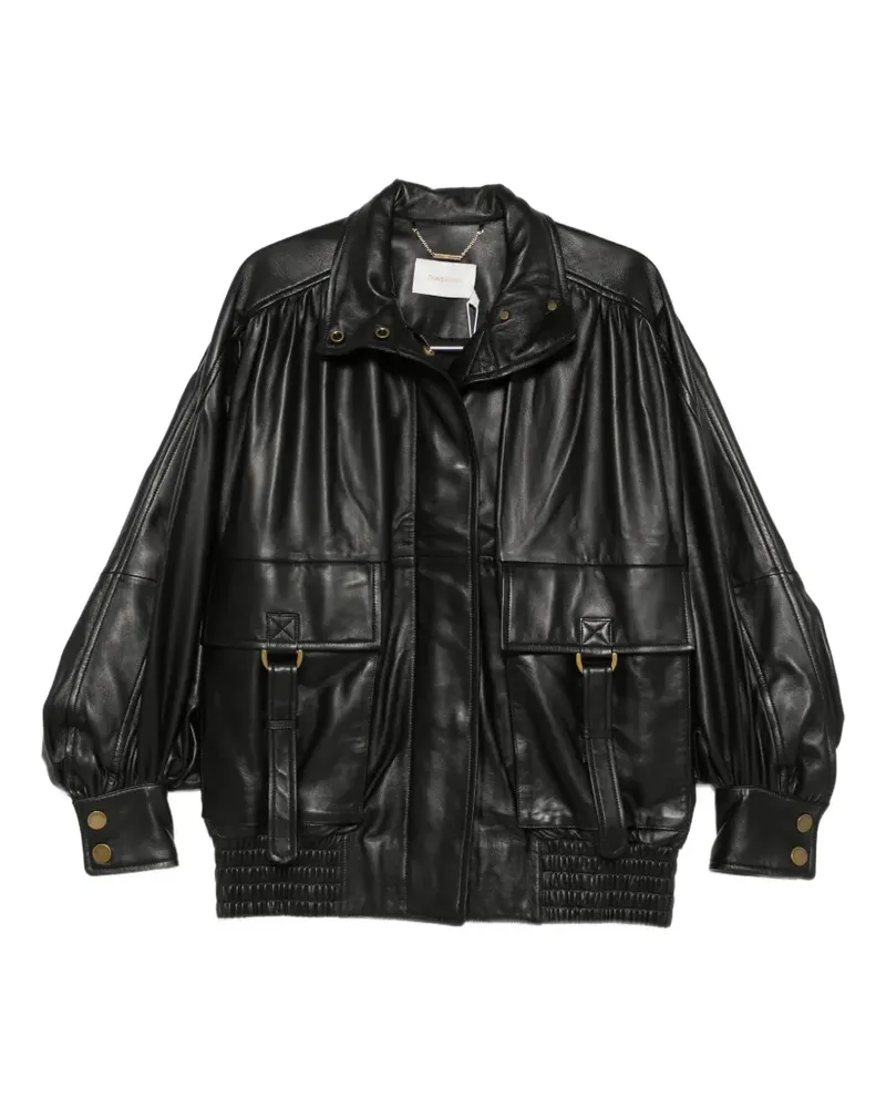 Zimmermann Valiant leather bomber jacket - Schwarz Schwarz
