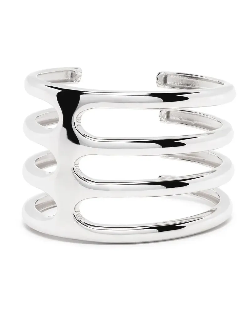Tom Wood Cage Triple Armspange - Silber Silber