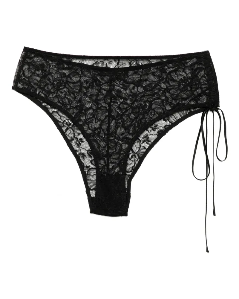 Kiki De Montparnasse Michelia Slip - Schwarz Schwarz