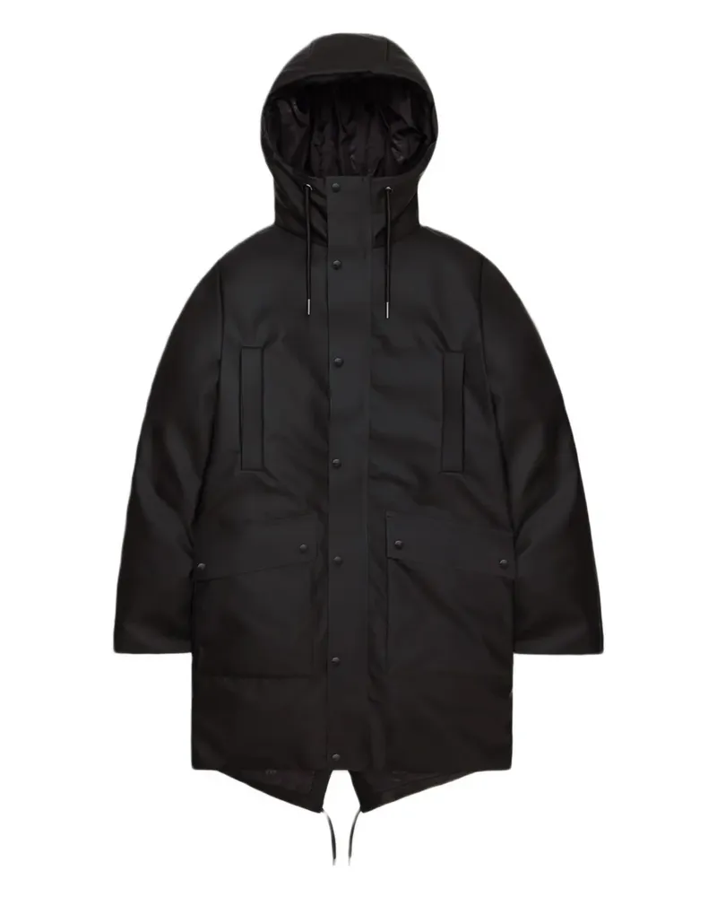 RAINS Nome hooded parka coat - Schwarz Schwarz