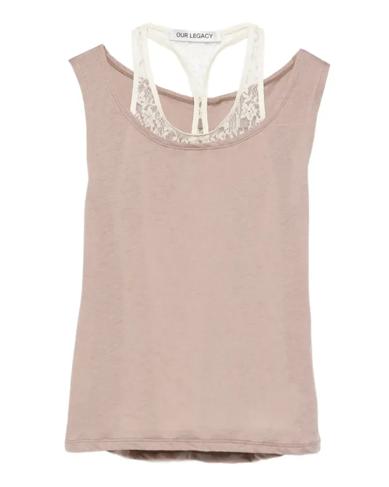 Our Legacy Swim lace top - Nude Nude