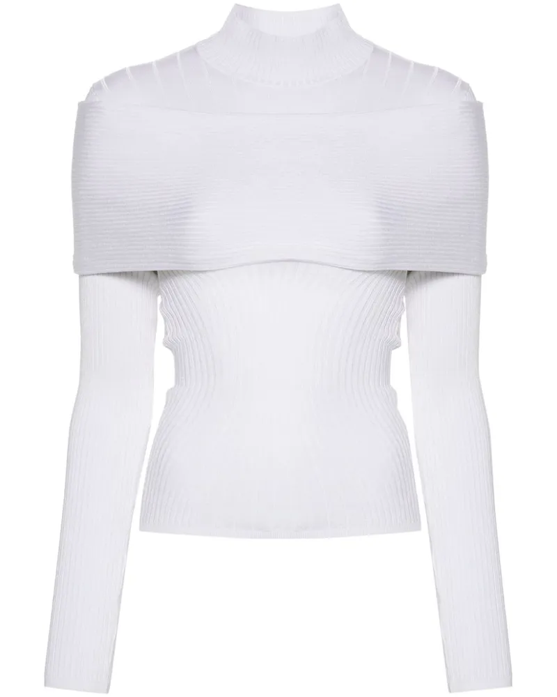 Thierry Mugler Gestricktes Oberteil - Weiß Weiß