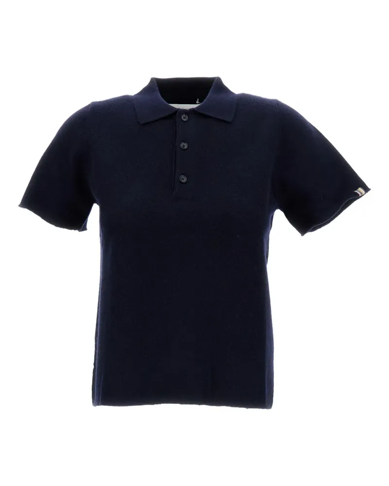 extreme cashmere Poloshirt mit Kaschmiranteil - Blau Blau