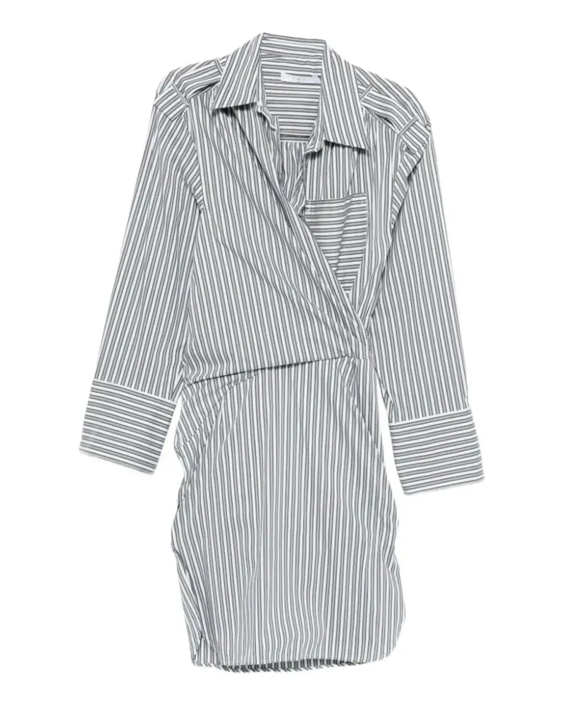 IRO Lazul striped cotton mini dress - Weiß Weiß