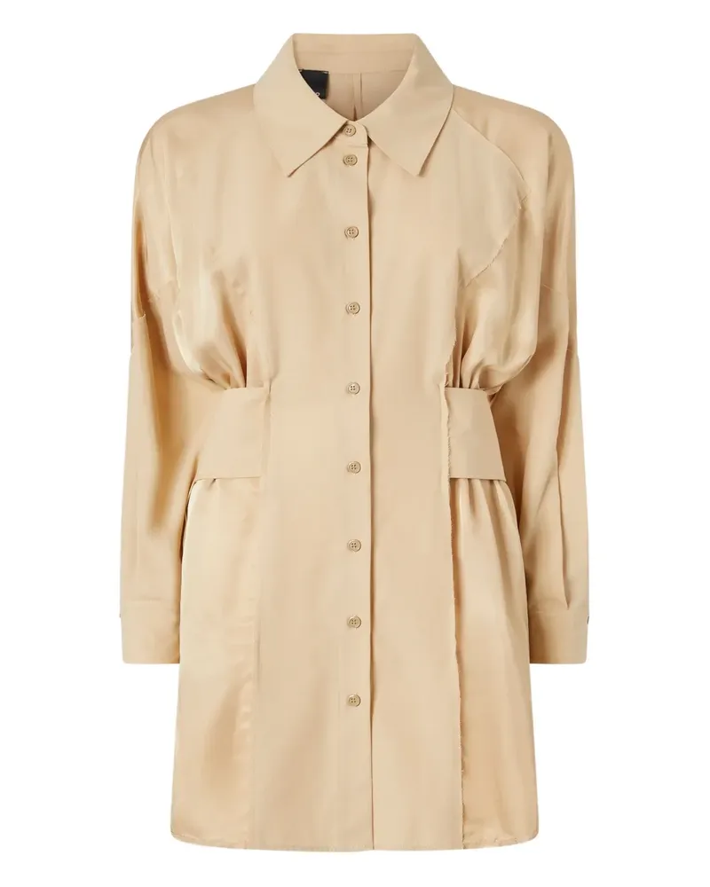 Pinko Hemdkleid mit Gürtel - Nude Nude