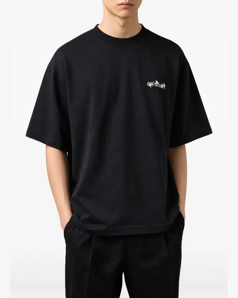 OFF-WHITE T-Shirt mit Pfeil-Print - Schwarz Schwarz