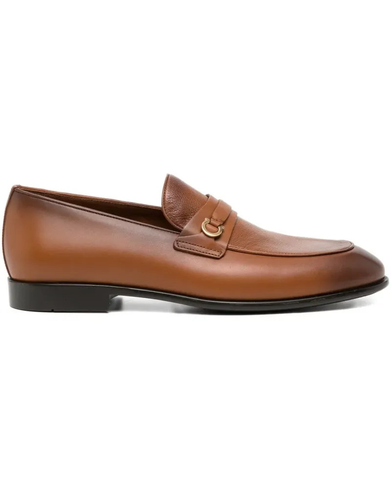 Ferragamo Loafer mit Logo-Spange - Braun Braun