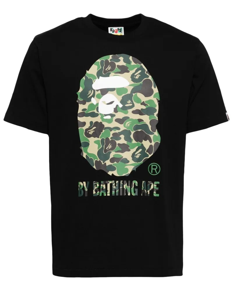 BAPE T-Shirt mit Logo-Print - Schwarz Schwarz