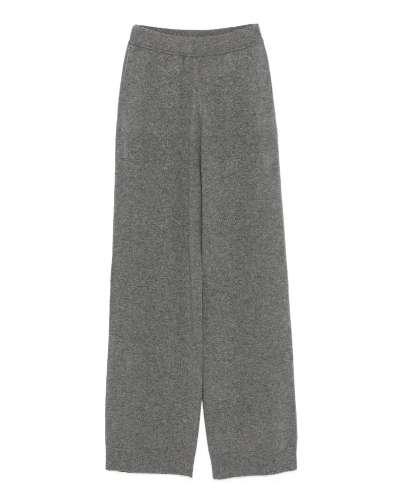 Malo cashmere wide-leg trousers - Grau Grau