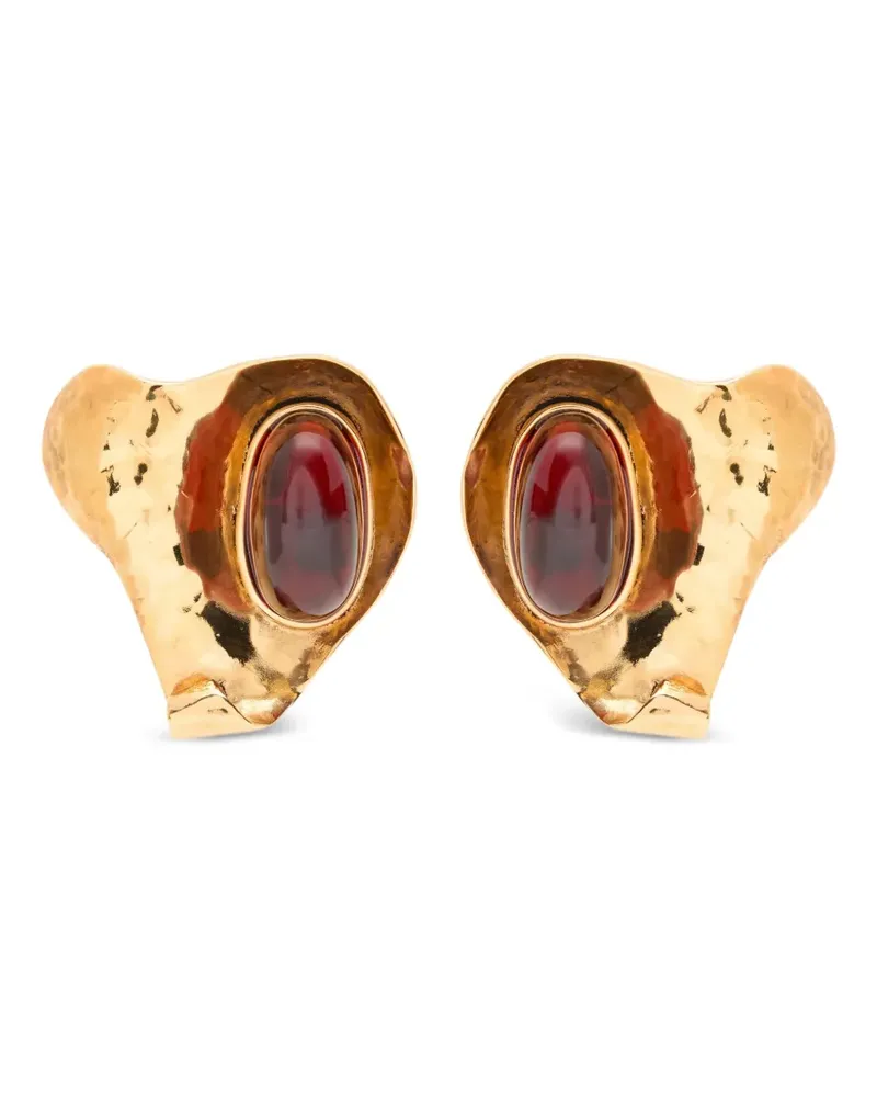 Saint Laurent Petal Ohrringe - Gold Gold