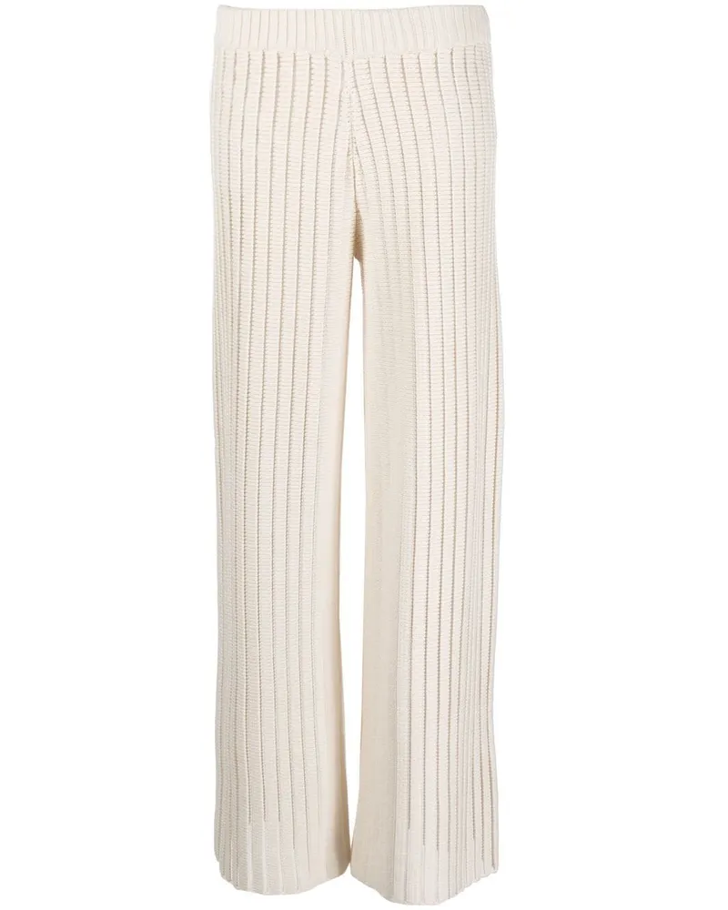 Fabiana Filippi Gerippte Hose - Weiß Weiß