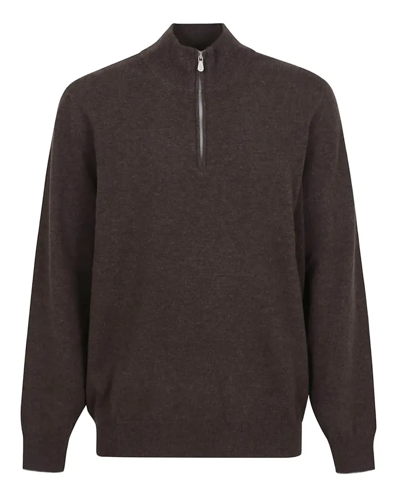 Brunello Cucinelli half-zip cashmere sweater - Braun Braun