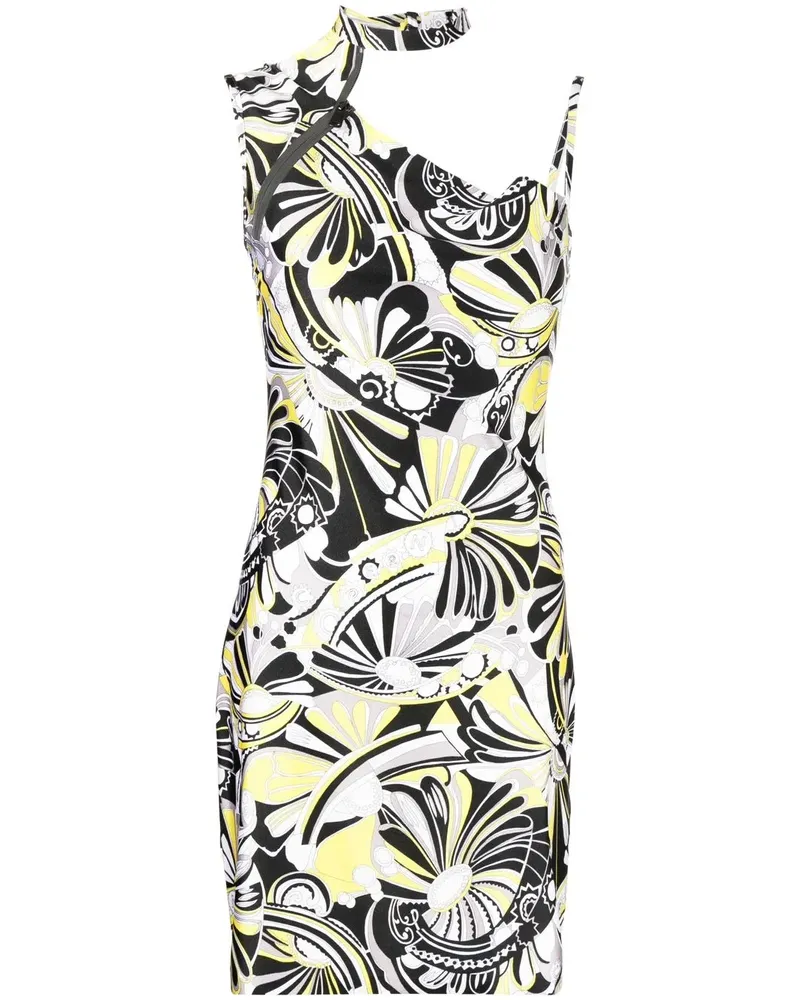 COPERNI Kleid mit abstraktem Print - Schwarz Schwarz