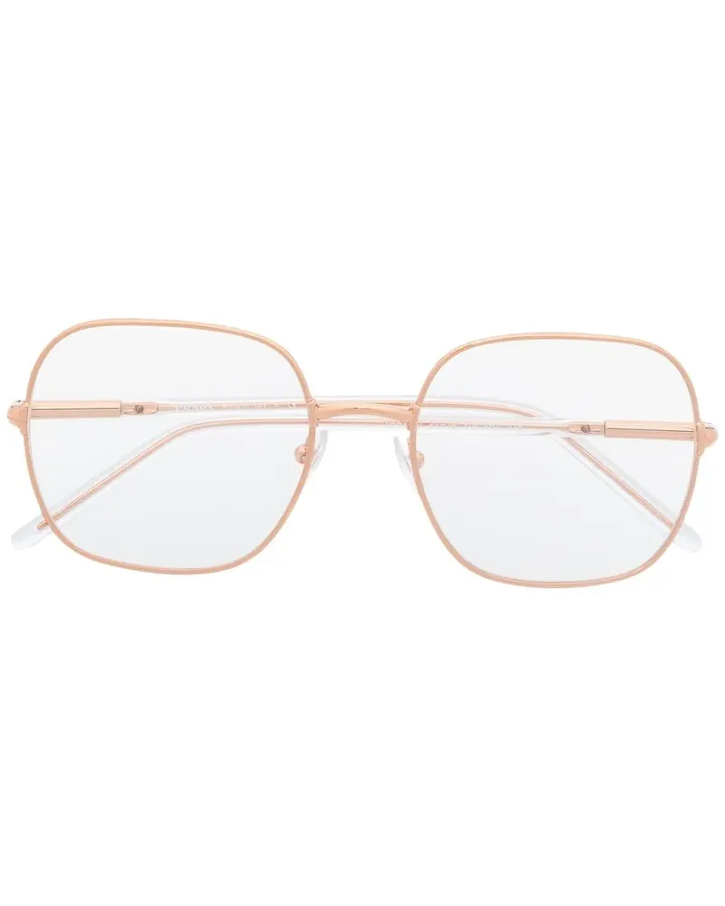 Prada Brille mit eckigem Gestell - Gold Gold