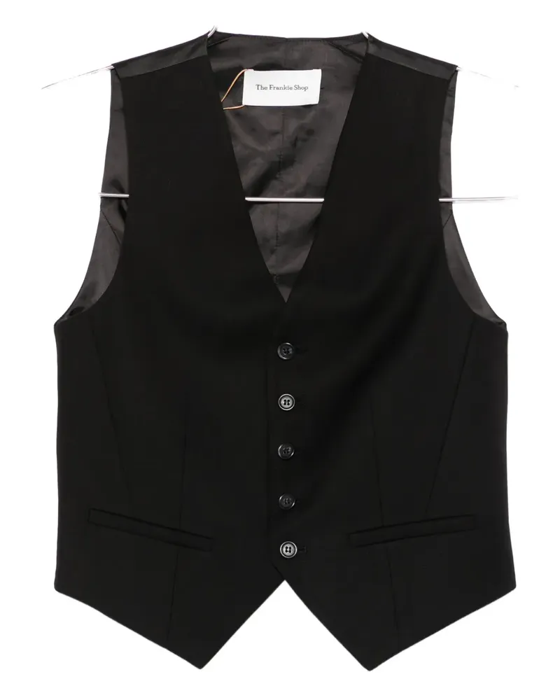 FRANKIE Shop Gelso Weste - Schwarz Schwarz