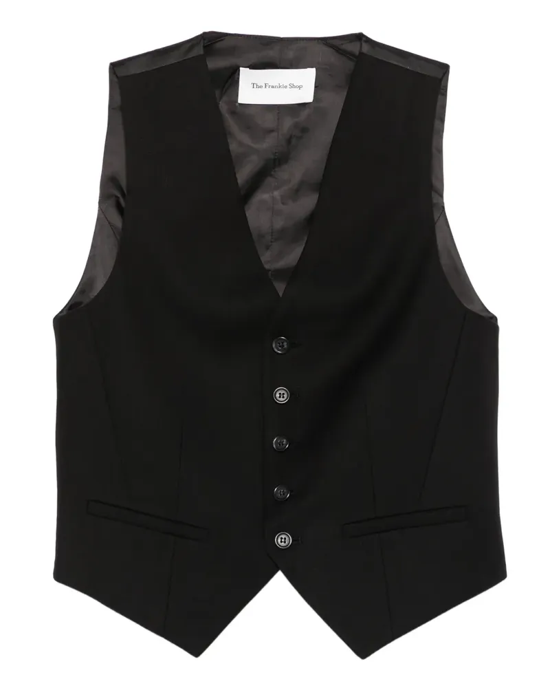 FRANKIE Shop Gelso Weste - Schwarz Schwarz