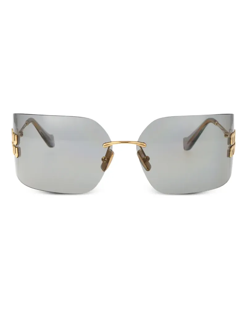 Miu Miu logo sunglasses - Gold Gold