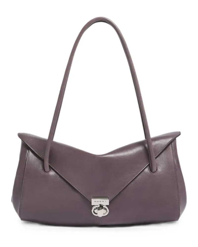 Marni E/W Schultertasche aus violettem Leder Violett